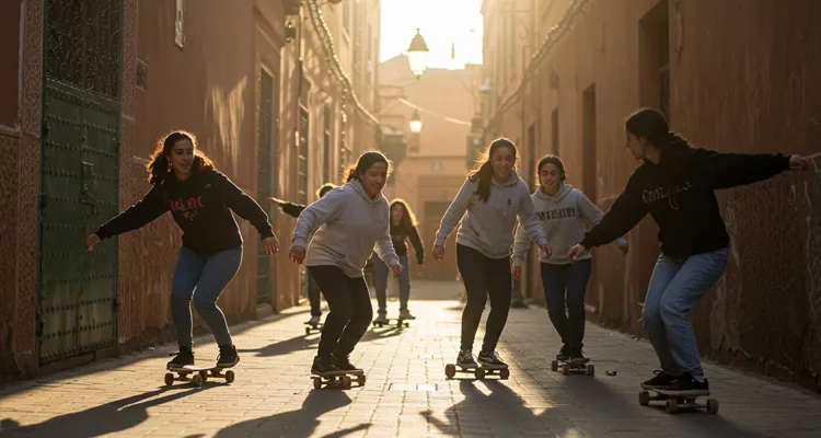 fatima-with-a-group-of-teen-girls-skateboarding-together